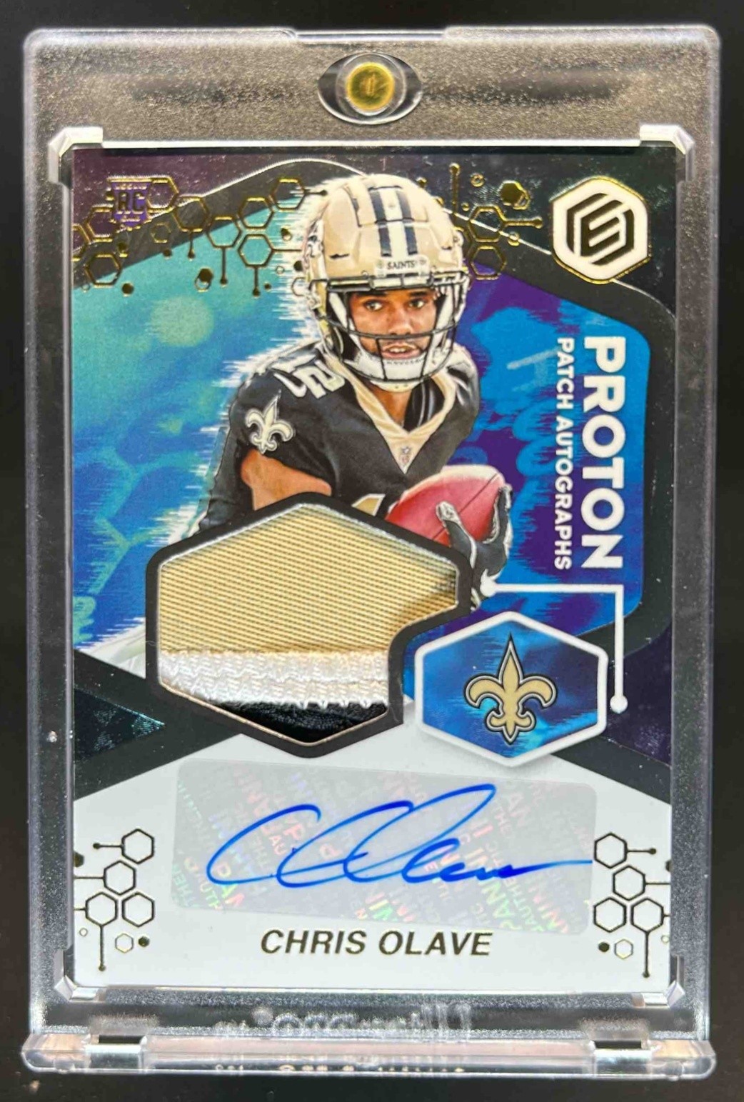 Chris Olave Panini Elements Proton Patch Autographs #PPACO Base