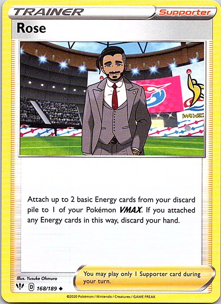 Rose Uncommon SWSH03: Darkness Ablaze 168/189 NM