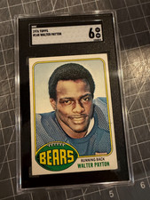 1976 TOPPS #148 WALTER PAYTON CHICAGO BEARS ROOKIE FOOTBALL CARD SGC 6 EX/MT. rookie card picture