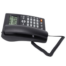 Corded Phone Noise Reduction Wired Telephone With Caller ID Mute Redial Func Set