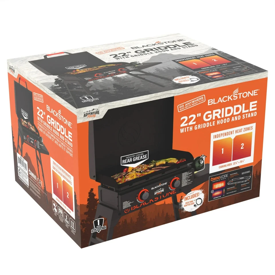 Plancha omnívora de propano Blackstone Adventure Ready 2 quemadores 22" - OFERTA Foto 4 de 4
