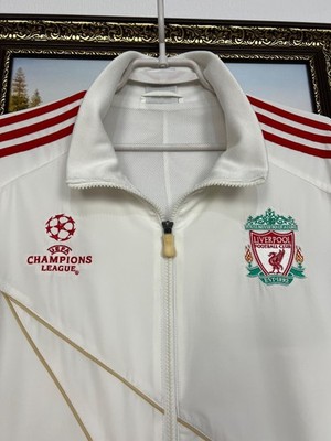Vintage Adidas Liverpool White Champions League Jacket Soccer