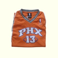 NBA REEBOK VTG 90s PHOENIX SUNS BASKETBALL STEVE NASH JERSEY 2007 SZ XL
