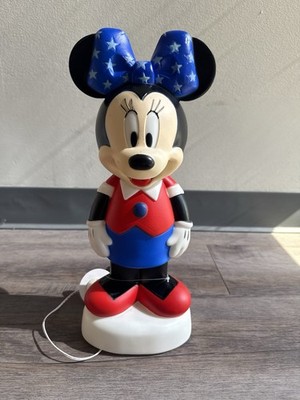 14'' Disney Minnie  Mouse Light Up Blow Mold NEW Patriotic Disney  
