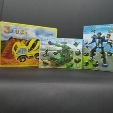 1 DIY 3D Paper Foam Puzzle Craft + 2 Box Building Block Education Toy Kids Play