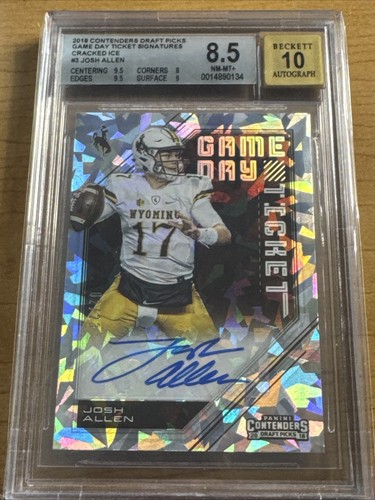 Josh Allen #3 2018 Panini Contenders Draft Picks Game Day Ticket Signatures card