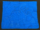 Vintage Kuna Mola Hand Stitched Textile Panel Panama Guna Folk Art Cat ? Lemur ? — photo 9