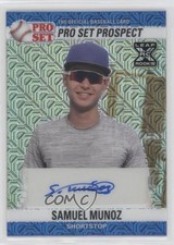 2021 Leaf Pro Set Metal 1990 Base Blue Mojo 8/20 Samuel Munoz #PS0-SM1 Auto 1d2e