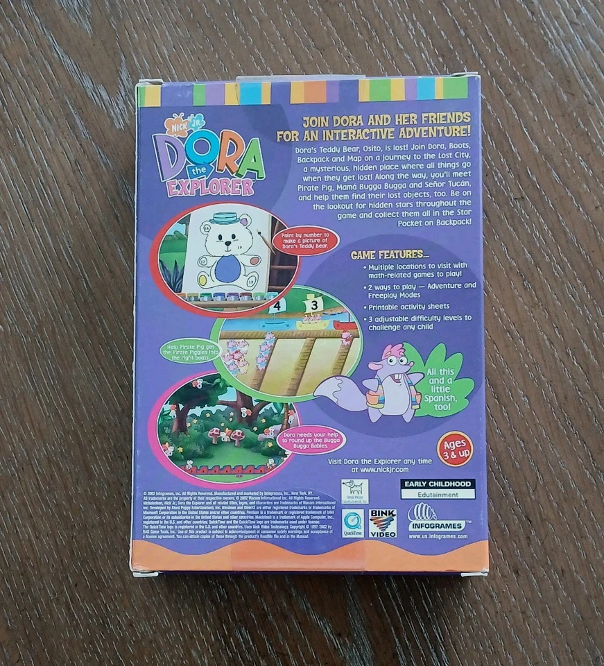 Dora the Explorer: Lost City Adventure - New Sealed Retail Box - Win/Mac CD-ROM - Image 2 of 4