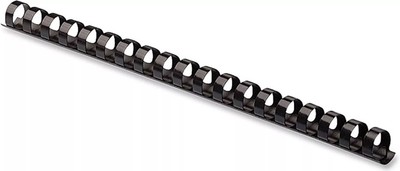 Fellowes 52326 Plastic Binding Combs - Round Back, 1/2 Pack of 100, Black 