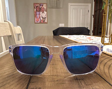 Oakley OO9448 Mens Rectangle Sunglasses Clear...