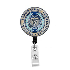 Medical Lab Professional - Retractable Badge Holder - Badge Reel - Lanyard