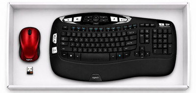 OPEN BOX Logitech Comfort Wave  K350 Keyboard + M317 Mouse & Unifying Receiver!