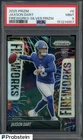 2025 Panini Prizm Fireworks Silver Prizm #6 Jaxson Dart Giants RC Rookie PSA 9