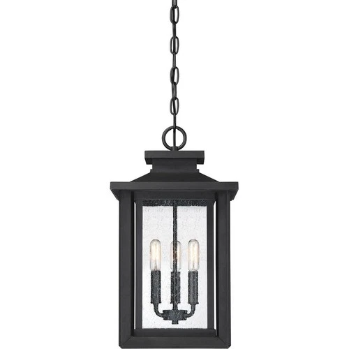 Wakefield - 3 Light Outdoor Hanging Lantern made with Coastal Armour-Earth Black - Picture 5 of 6