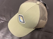 QUIKSILVER Green Patch Sewn Logo Hat Cap Mesh Cotton SnapBack Curve Brim NEW