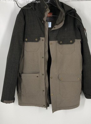 Merrell Mens Khaki Green Opti-Shell Long Sleeve Utility Jacket Size Small