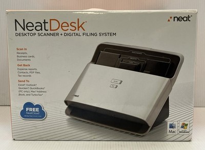 (MA6) Neat Desk ND-1000 Desktop Scanner Digital Filing System NEW Open Box