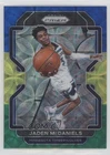 2021 Panini Prizm Basketball Choice Blue Yellow and Green Jaden McDaniels #12