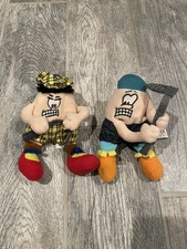 Lot of 2 Angry Golfer Stuffed Silly Slammers Sports Bean Bag Plush Doll