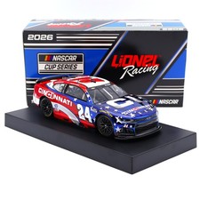 William Byron 2026 Cincinnati Color Chrome 1:24 Scale Diecast NASCAR Mdoel Car