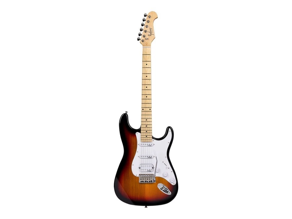 Indio by Monoprice Cali DLX Plus HSS Electric Guitar with Gig Bag - Sunburst Ash - Image 2 of 4