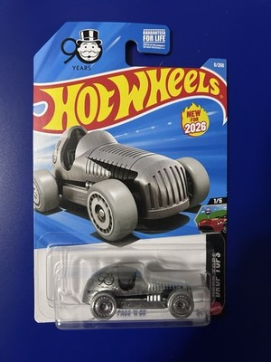 Hot Wheels Pass 'N Go Drop Tops 1:64 Silver Diecast Car Monopoly 2025