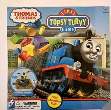 Thomas and Friends Topsy Turvy Tipsy Board Game Stacking Children Tank Train