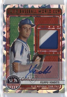 2023 Panini USA Baseball Stars & Stripes /23 Filippo Venditti #U18-FV Auto 0l6m