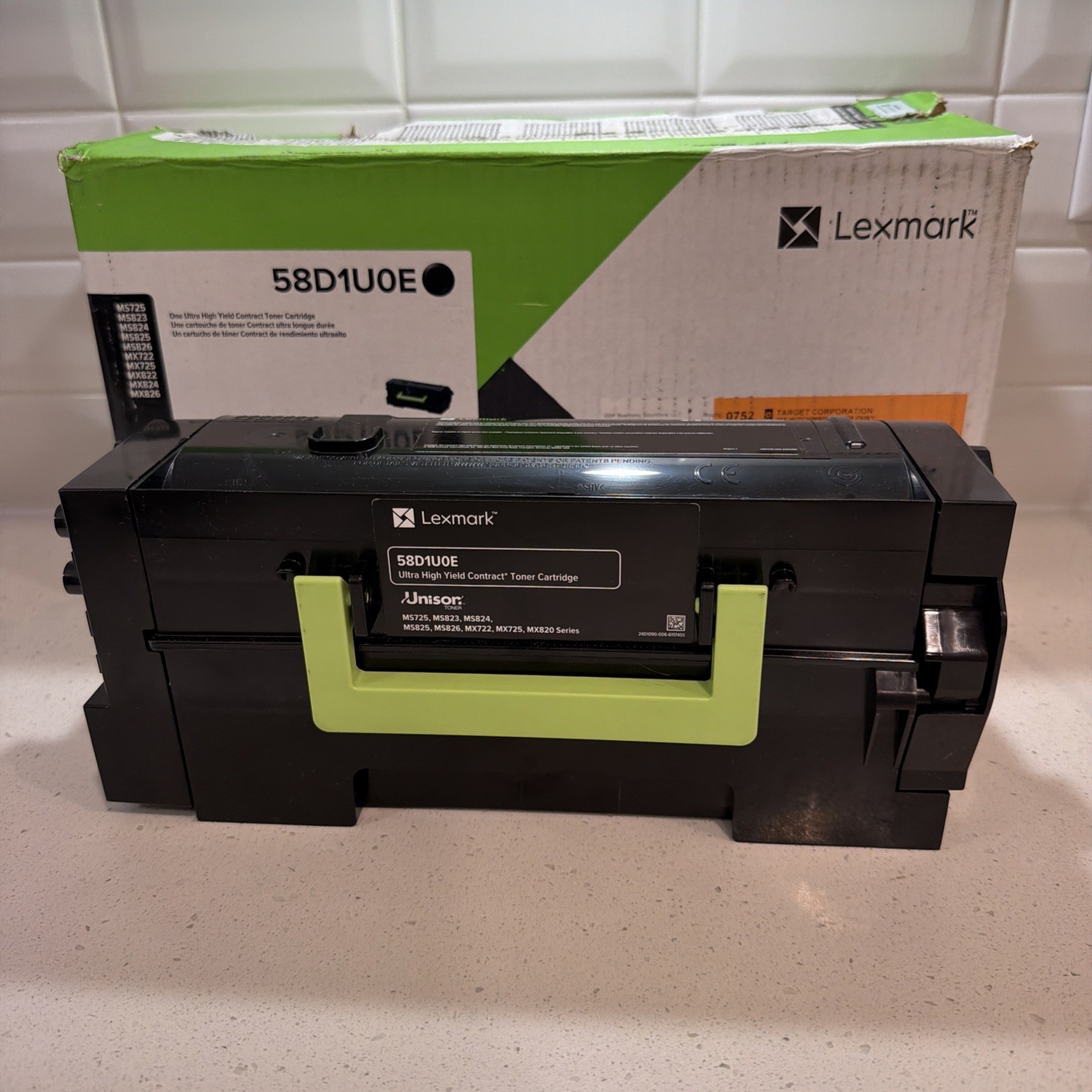 Lexmark Genuine Black Ultra High Yield Toner Cartridge new open box. 58D1U0E