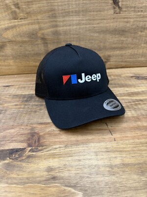 NEW- AMC Jeep Logo Embroidered Baseball Cap- Black