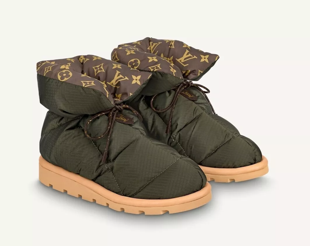 Louis Vuitton Canvas Brown Boots for Women for sale