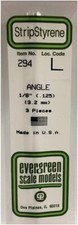Evergreen 294 .125 Angle New Free Shipping