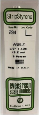 Evergreen #294 .125 Angle New Free Shipping