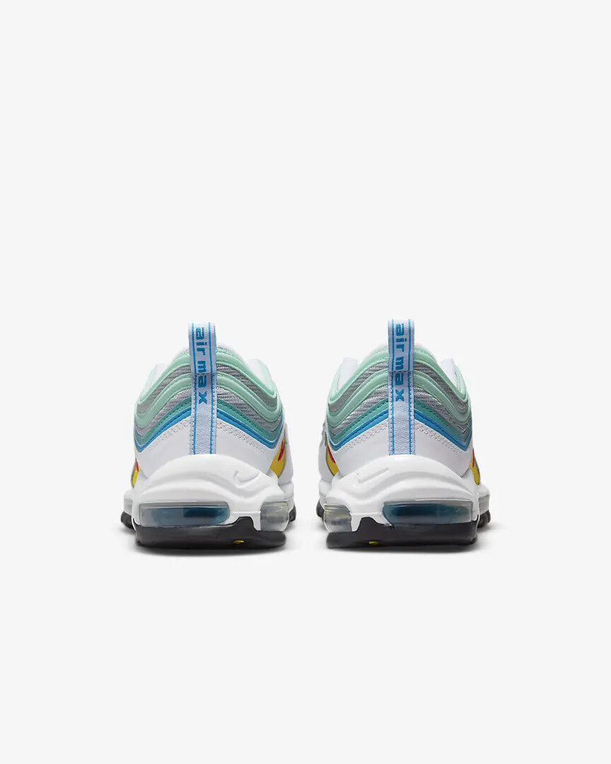 Nike Air Max 97 Spring Floral White Red Blue Yellow Shoes  display picture 2