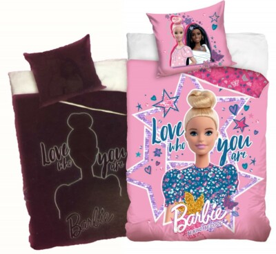 Barbie Glow in the dark Bedding Single Cover Pillow Duvet Bed set  100%cotton