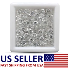 2.8mm 30 pcs Loose Moissanite Lab Grown Brilliant VVS / E to G