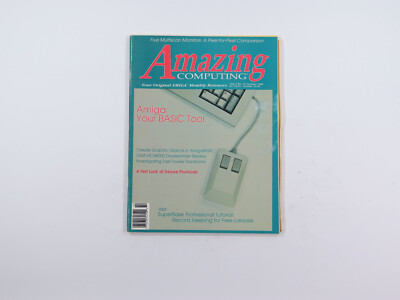 Amazing Computing Magazine Commodore Amiga Vol 3 # 10 Amiga Your BASIC Tool