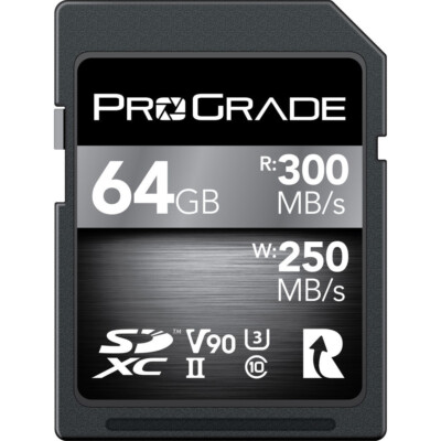 ProGrade Digital 64GB UHS-II SDXC SD Memory Card Canon Sony Nikon  BRAND NEW v90