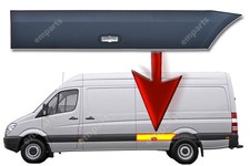 For Mercedes Sprinter LWB Plastic Protective Side Moulding Strip N/S 2006 -2018
