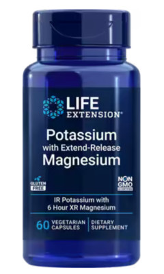 Life Extension Potassium with Extend-Release Magnesium 60 Veg Caps
