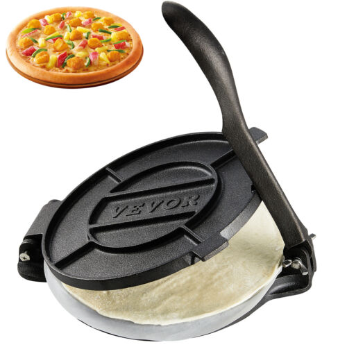 VEVOR BBQ-Toro Gusseisen Tortilla Presse Ø 20 cm Hausgemachte Tortillas Schwarz - Bild 1 von 12