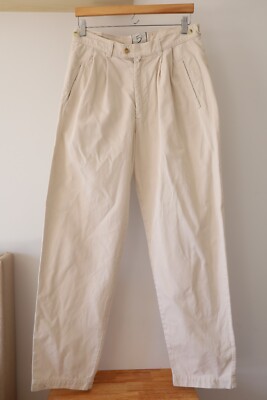 Cinque 5 Womens Size M Relaxed Straight Leg Business Dress Pants Oversized White