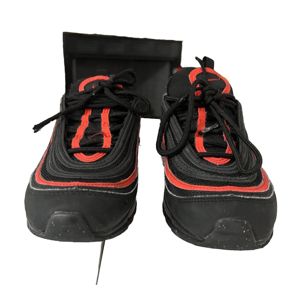Nike Air Max 97 GS Black Chile Red Size 4Y 921522-023 Womens Nike Air Max 97 GS Black Chile Red Size 4Y 921522-023 Womens