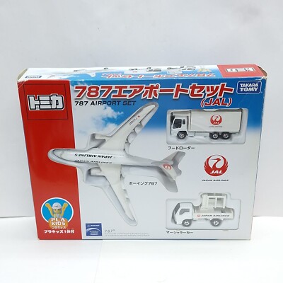 TOMICA 787 AIRPORT SET JAL JAPAN AIRLINES TOMY NEW DIECAST CAR
