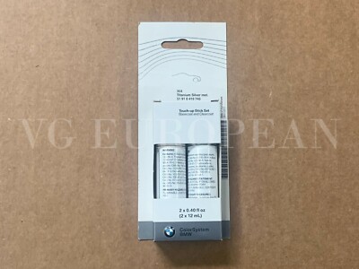 BMW Genuine Factory Touch Up Paint Stick Set 354 Titanium Silver Metallic NEW 