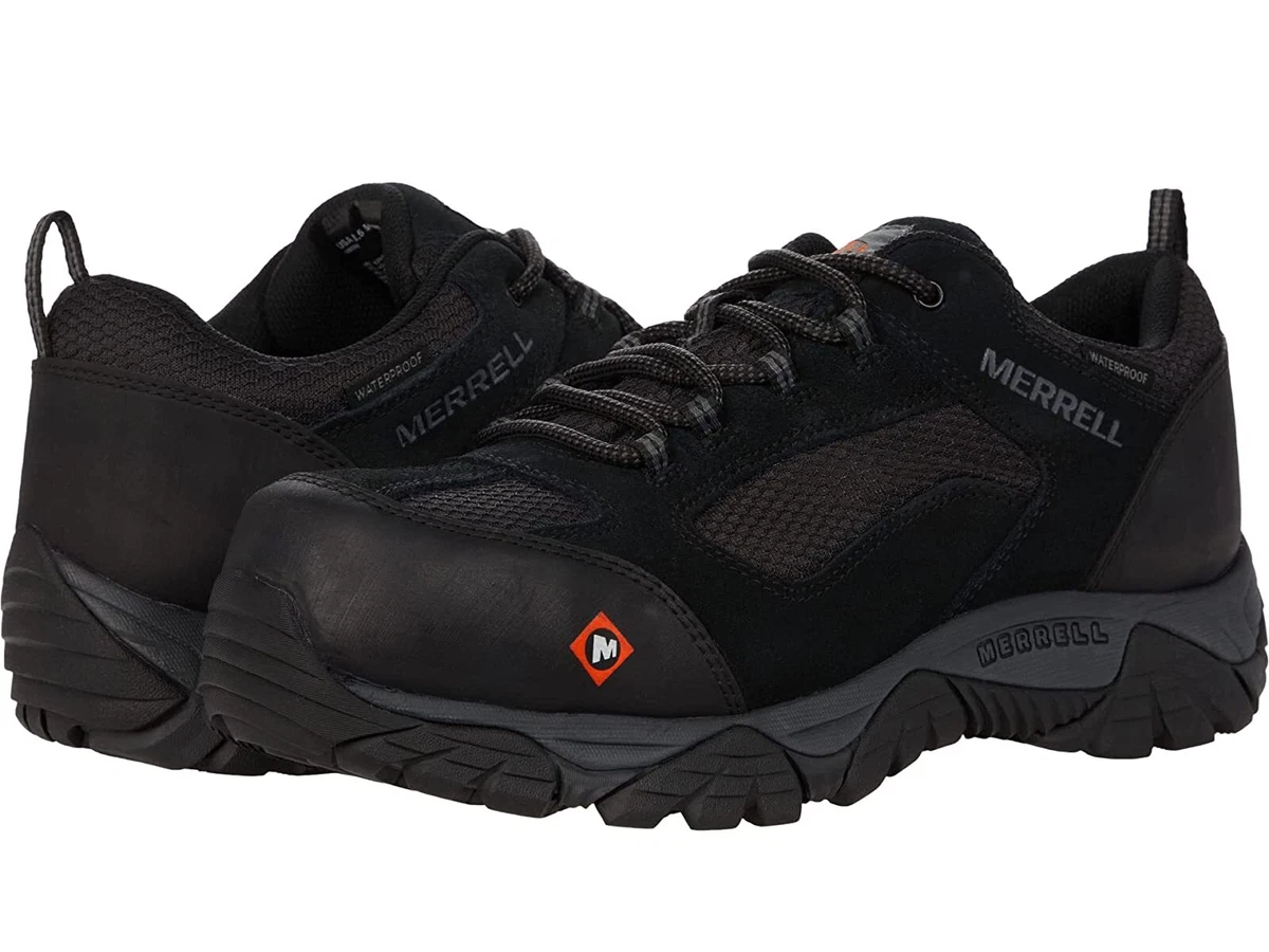 Man s Shoes Merrell Work Moab Onset Waterproof Composite Toe