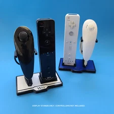 Display Stand for Nintendo Wii Wiimote and Nunchuk Controllers Custom 3D Printed