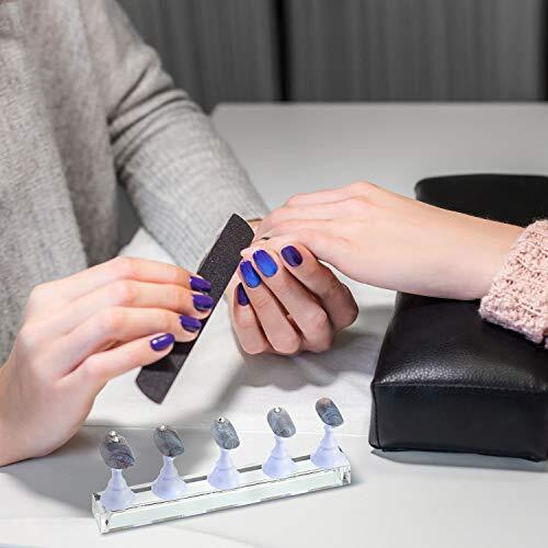 2 Stück Magnetische Acryl Nail Art Display Ständer Nagel Tips Praxis Halter - Bild 5 von 7