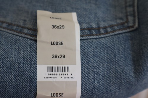 Pantalones de mezclilla para hombre Signature by Levi Strauss & Co. holgados azules talla 36x29 NUEVOS NUEVOS CON ETIQUETAS - Imagen 3 de 6